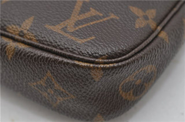 Authentic Louis Vuitton Monogram Pochette Accessoires Pouch M51980 LV 3880F