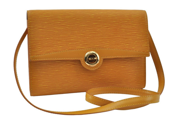 Authentic Louis Vuitton Epi Arche 2Way Shoulder Clutch Bag M52579 Yellow 3880I