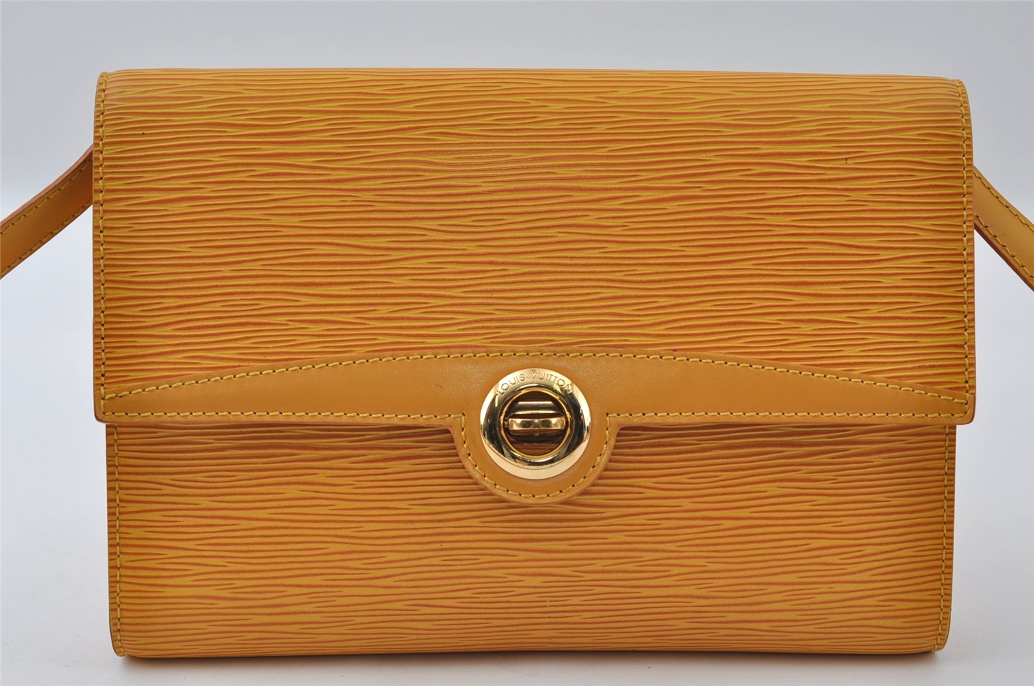 Authentic Louis Vuitton Epi Arche 2Way Shoulder Clutch Bag M52579 Yellow 3880I