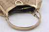 Auth GUCCI Abbey Shoulder Tote Bag GG Canvas Leather 189835 Beige Gold 3882D