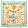 Authentic HERMES Carre 90 Scarf "PARURES DES SABLES" Silk Orange 3883E