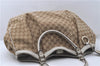 Aut GUCCI Sukey Shoulder Tote Bag GG Canvas Leather 211943 Brown White 3884D