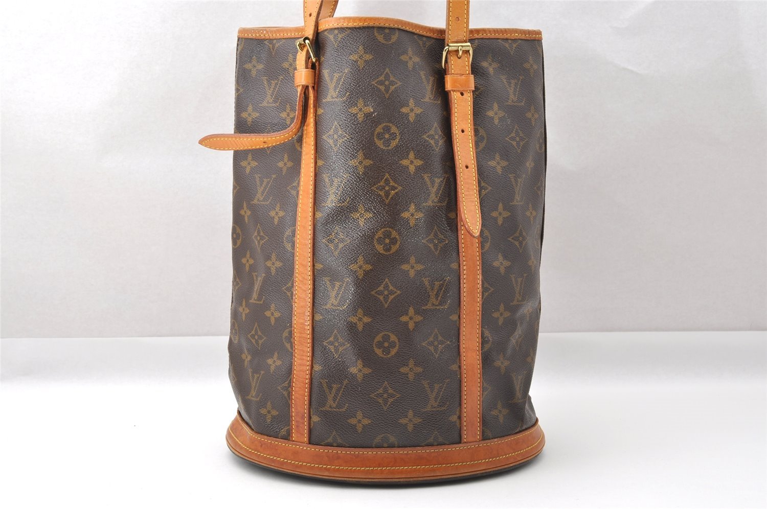 Authentic Louis Vuitton Monogram Bucket GM Shoulder Tote Bag M42236 Junk 3884I
