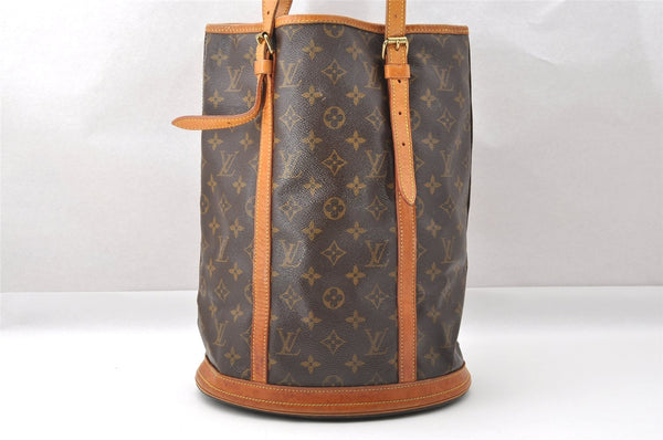 Authentic Louis Vuitton Monogram Bucket GM Shoulder Tote Bag M42236 Junk 3884I