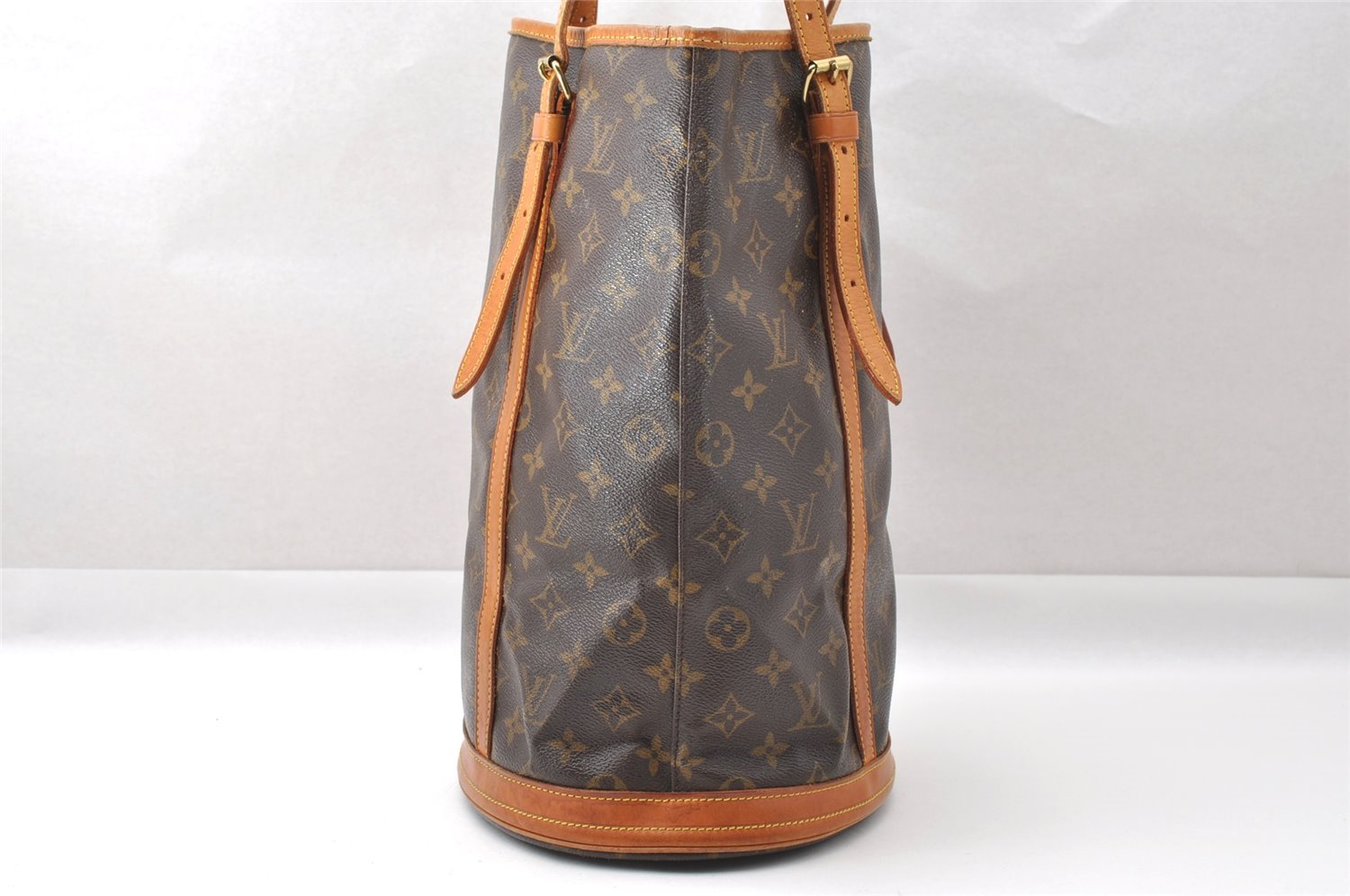 Authentic Louis Vuitton Monogram Bucket GM Shoulder Tote Bag M42236 Junk 3884I