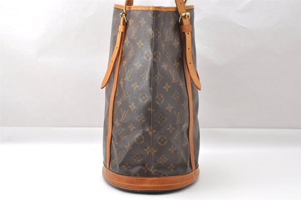 Authentic Louis Vuitton Monogram Bucket GM Shoulder Tote Bag M42236 Junk 3884I