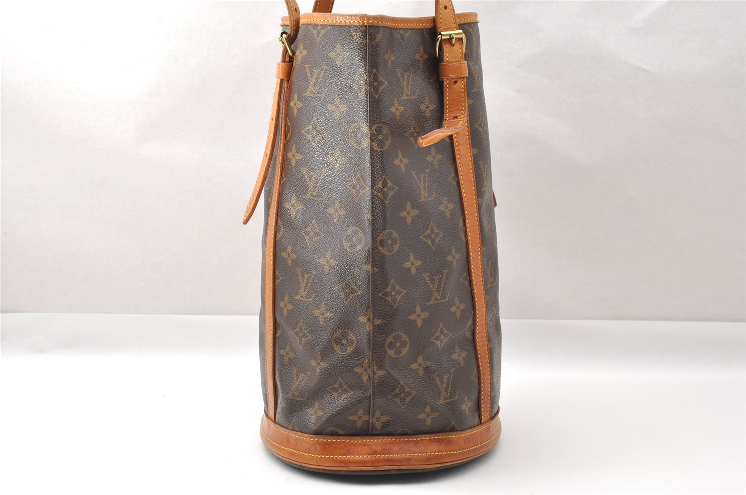 Authentic Louis Vuitton Monogram Bucket GM Shoulder Tote Bag M42236 Junk 3884I