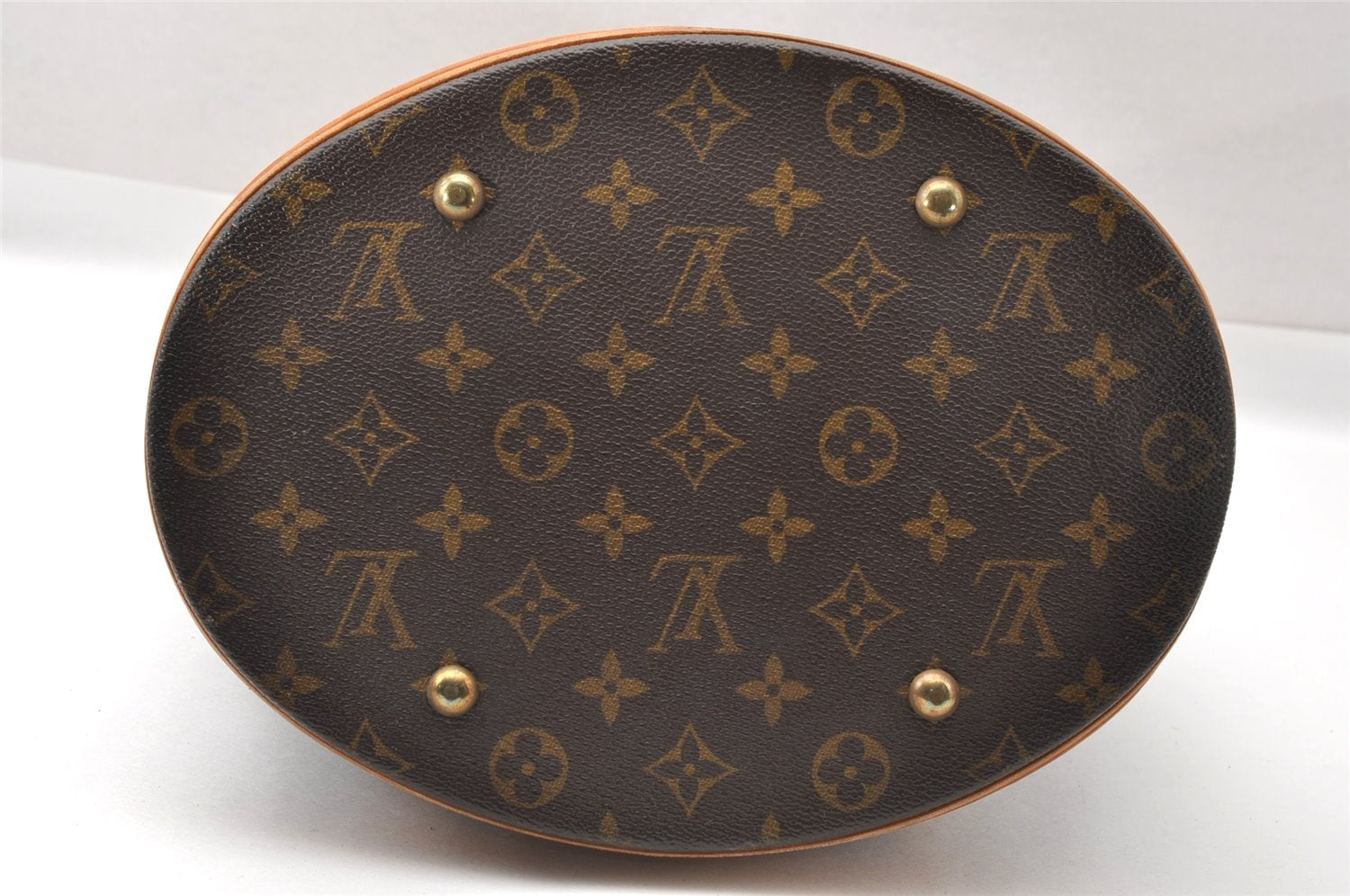 Authentic Louis Vuitton Monogram Bucket GM Shoulder Tote Bag M42236 Junk 3884I