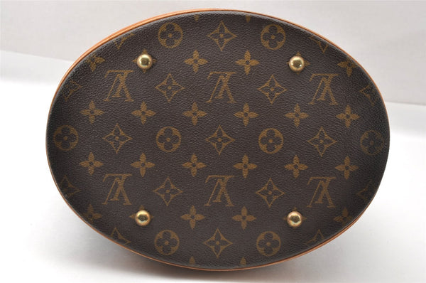 Authentic Louis Vuitton Monogram Bucket GM Shoulder Tote Bag M42236 Junk 3884I