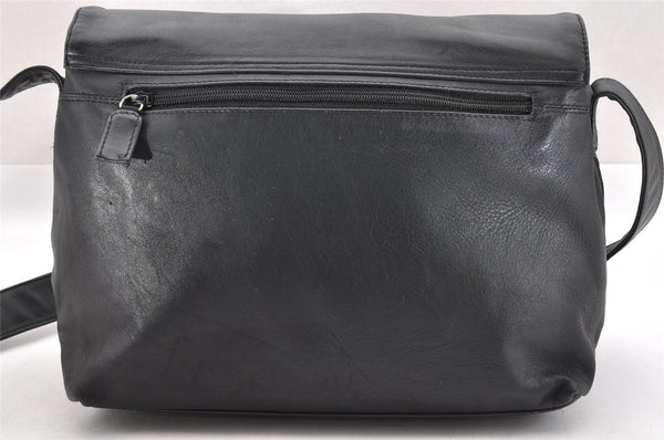 Authentic PRADA Vintage Leather Nappa Shoulder Cross Body Bag Purse Black 3885I