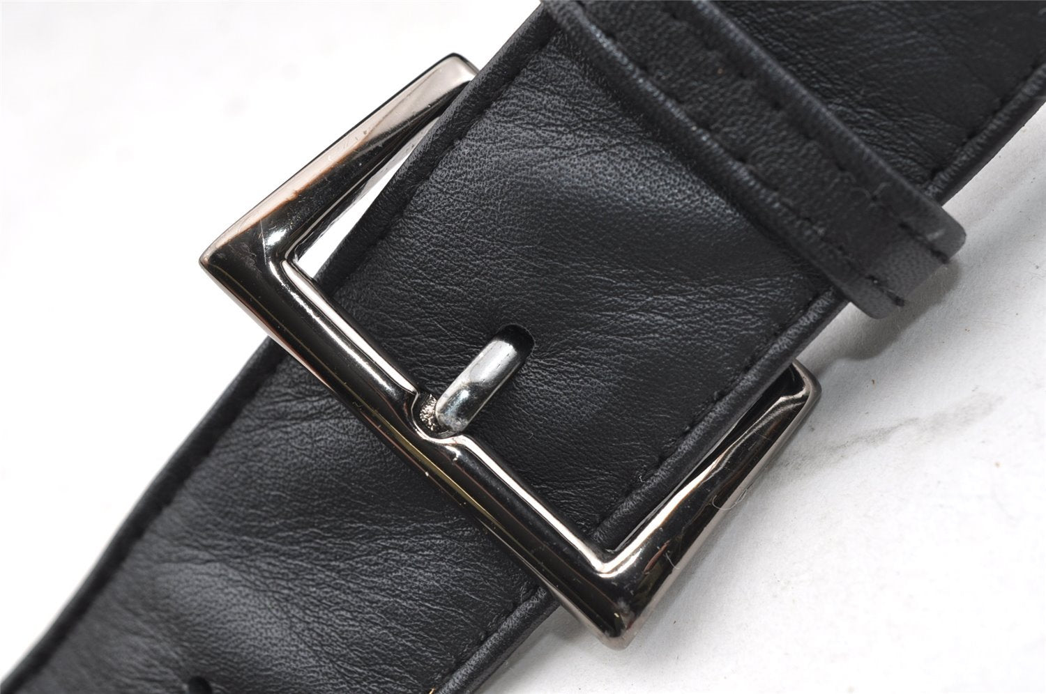 Authentic PRADA Vintage Leather Nappa Shoulder Cross Body Bag Purse Black 3885I