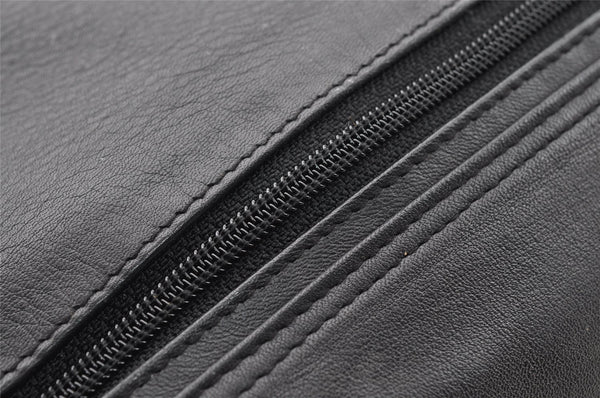 Authentic PRADA Vintage Leather Nappa Shoulder Cross Body Bag Purse Black 3885I