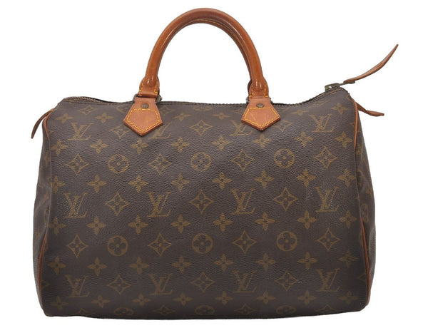 Authentic Louis Vuitton Monogram Speedy 30 Hand Boston Bag Old Model LV 3887I