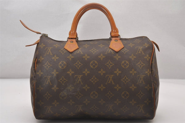 Authentic Louis Vuitton Monogram Speedy 30 Hand Boston Bag Old Model LV 3887I