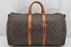 Authentic Louis Vuitton Monogram Keepall Bandouliere 45 M41418 Boston Bag 3888I