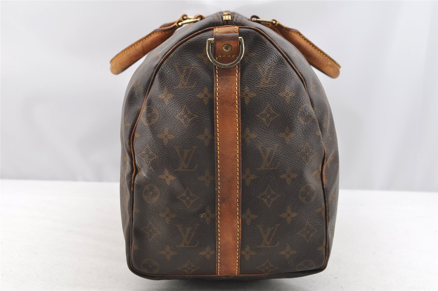 Authentic Louis Vuitton Monogram Keepall Bandouliere 45 M41418 Boston Bag 3888I