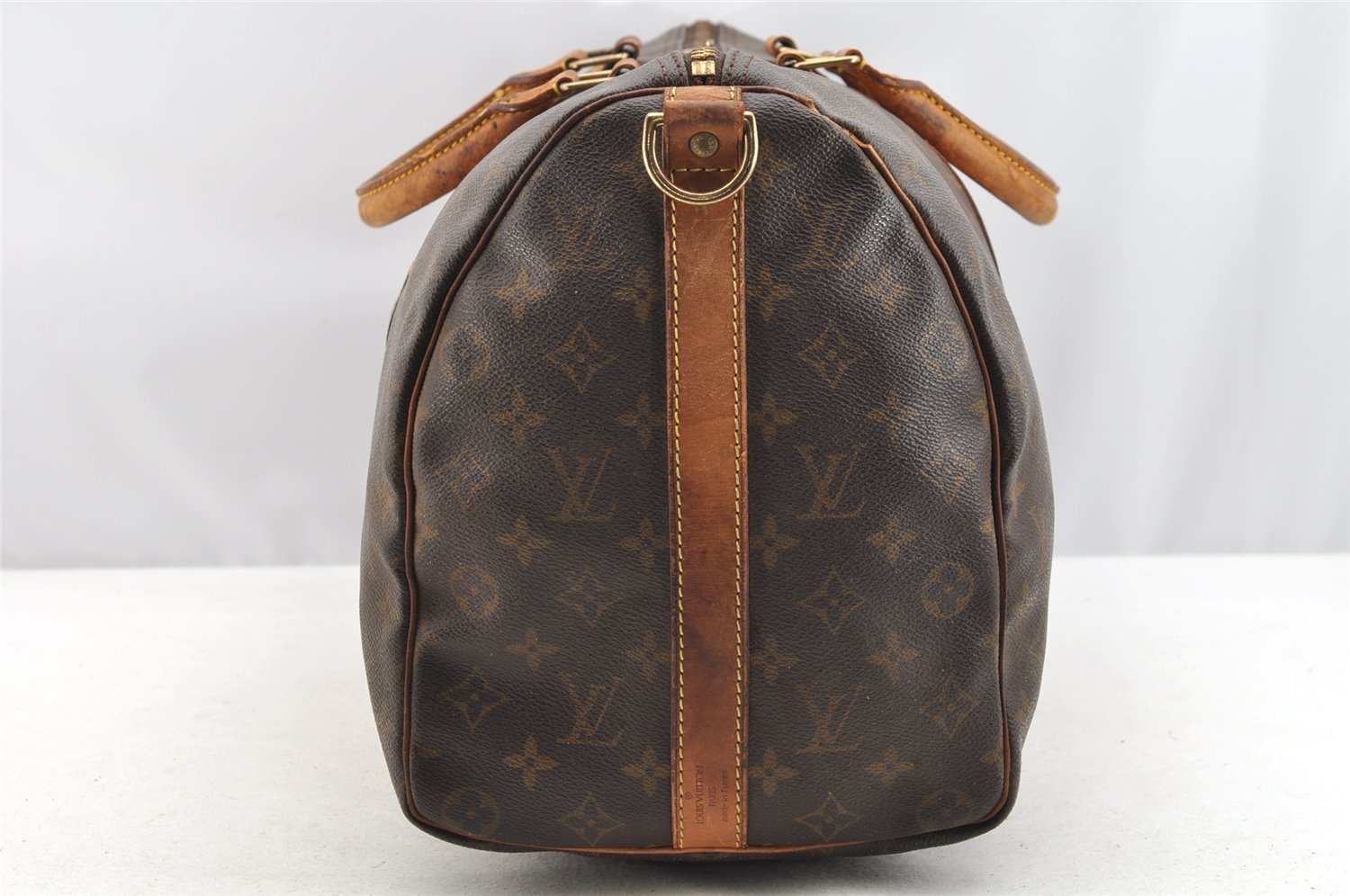 Authentic Louis Vuitton Monogram Keepall Bandouliere 45 M41418 Boston Bag 3888I