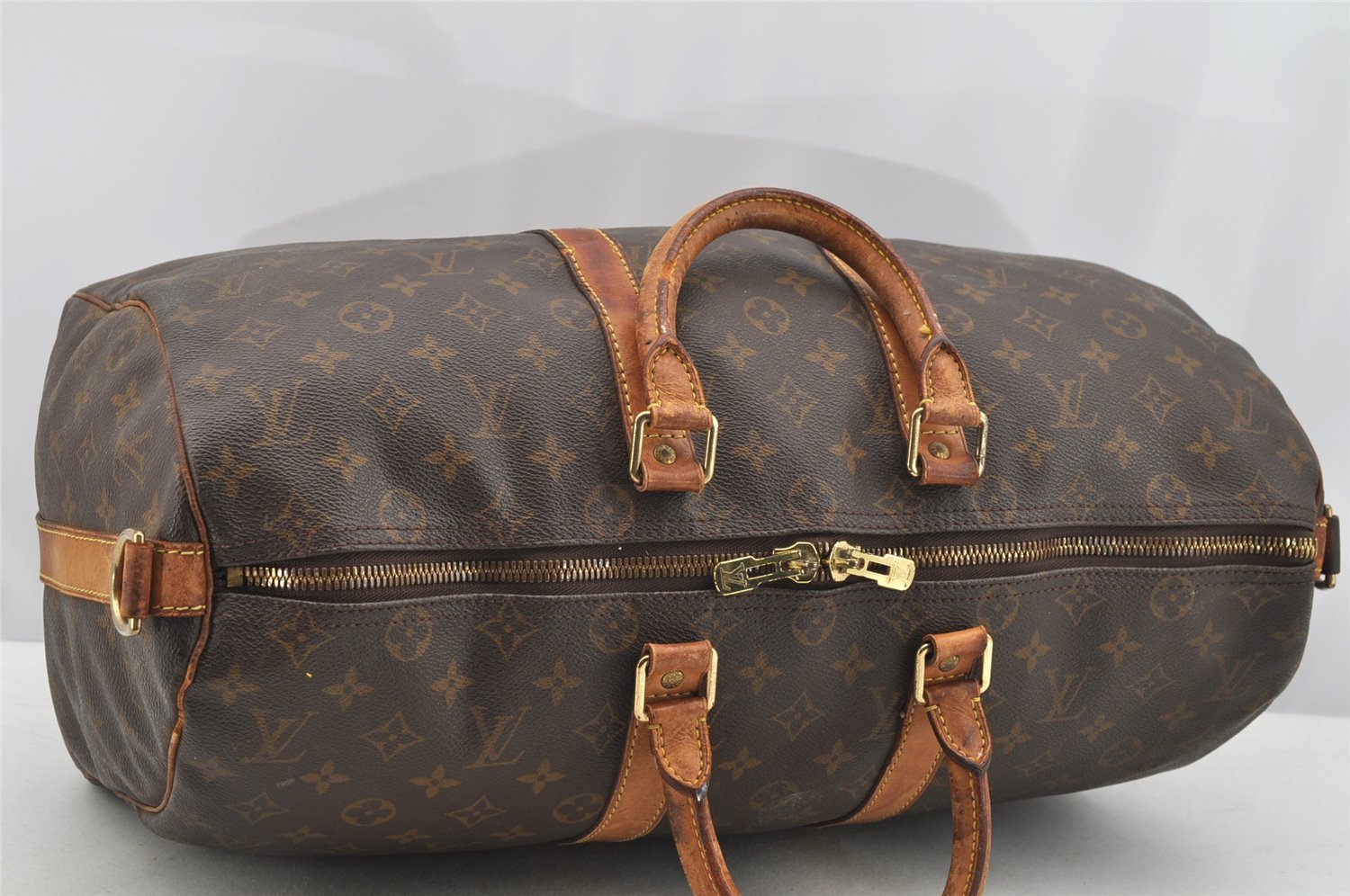 Authentic Louis Vuitton Monogram Keepall Bandouliere 45 M41418 Boston Bag 3888I