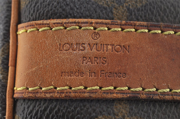 Authentic Louis Vuitton Monogram Keepall Bandouliere 45 M41418 Boston Bag 3888I