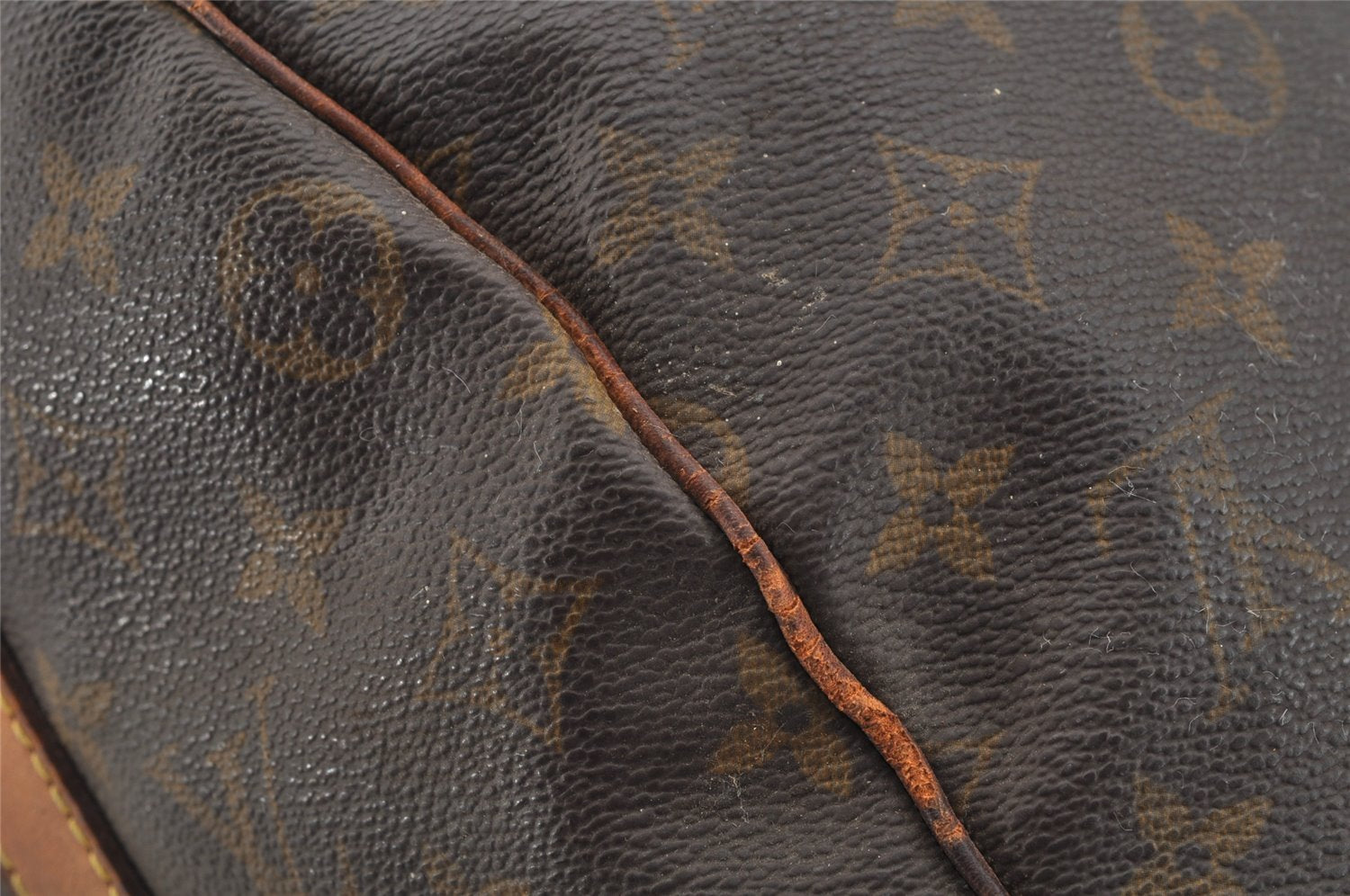 Authentic Louis Vuitton Monogram Keepall Bandouliere 45 M41418 Boston Bag 3888I
