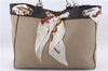 Authentic GUCCI Guccissima Canvas Leather Shoulder Tote Bag 285586 Beige 3889D