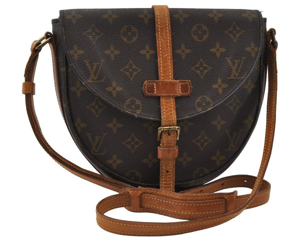 Authentic Louis Vuitton Monogram Chantilly MM Shoulder Cross Bag M51233 LV 3889I