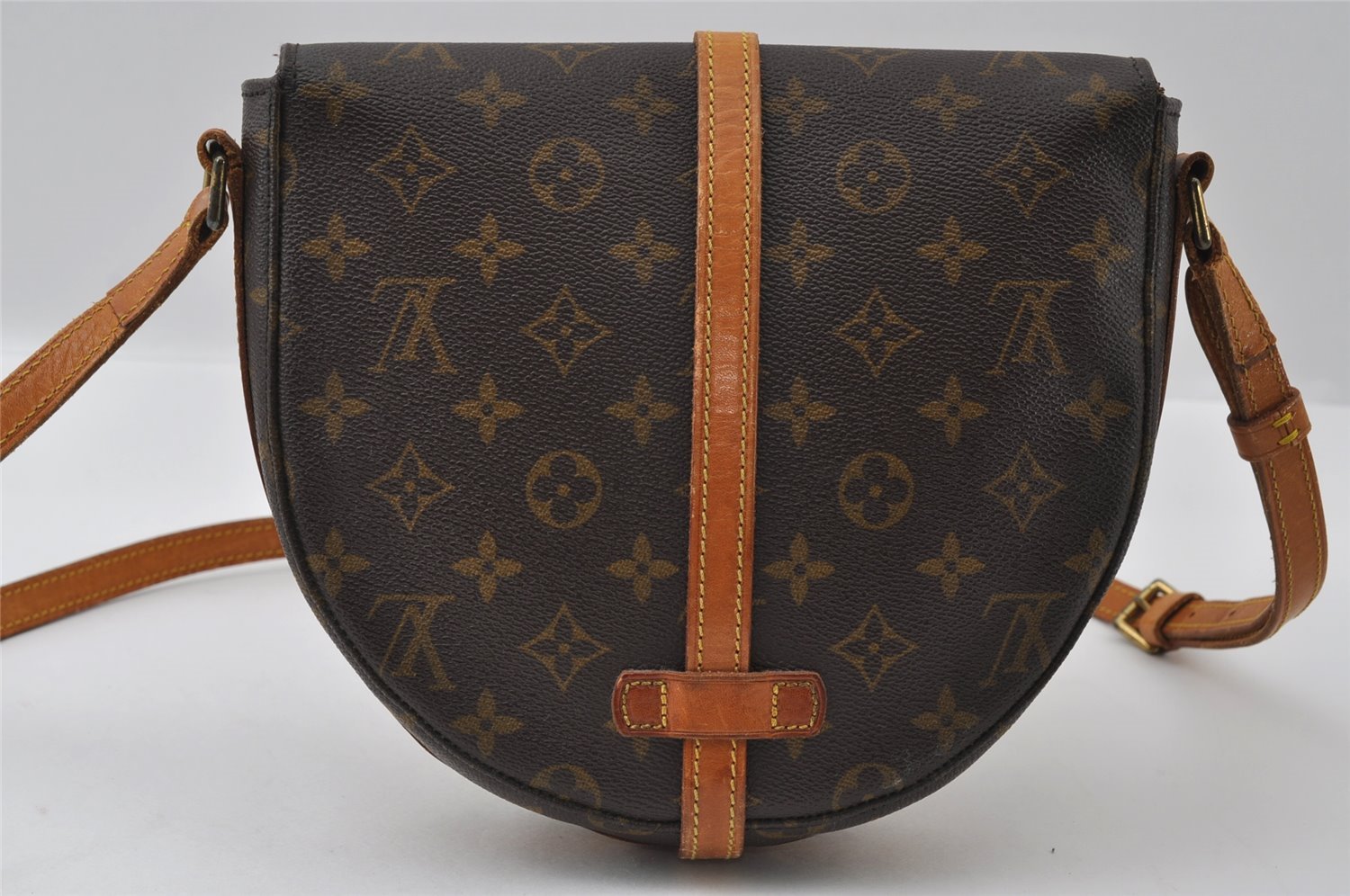 Authentic Louis Vuitton Monogram Chantilly MM Shoulder Cross Bag M51233 LV 3889I