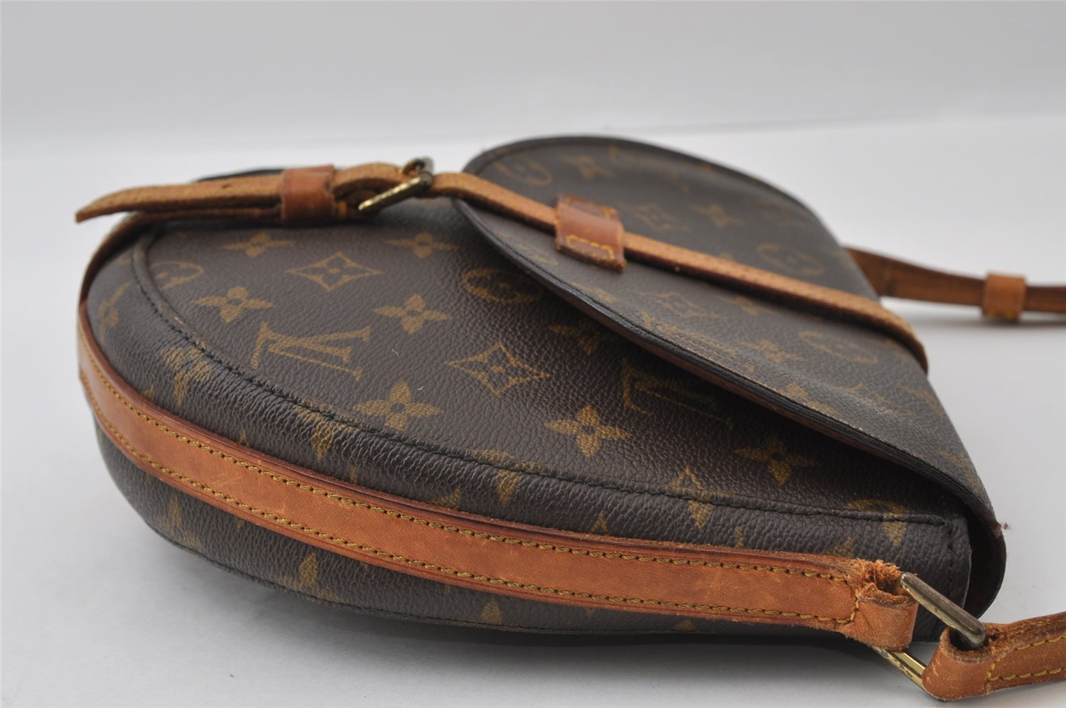 Authentic Louis Vuitton Monogram Chantilly MM Shoulder Cross Bag M51233 LV 3889I