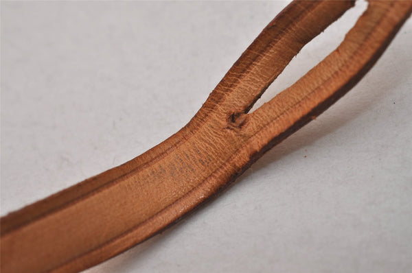 Auth Louis Vuitton Leather Strap For Pochette Accessoires Beige 13.8" LV 3890I