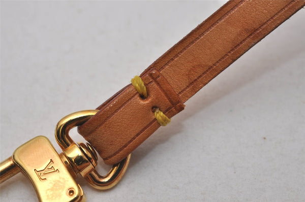 Auth Louis Vuitton Leather Strap For Pochette Accessoires Beige 13.8" LV 3890I