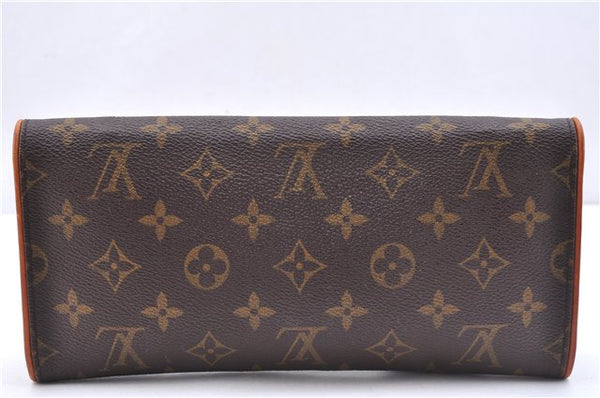 Authentic Louis Vuitton Monogram Pochette Twin GM Shoulder Bag M51852 LV 3891E