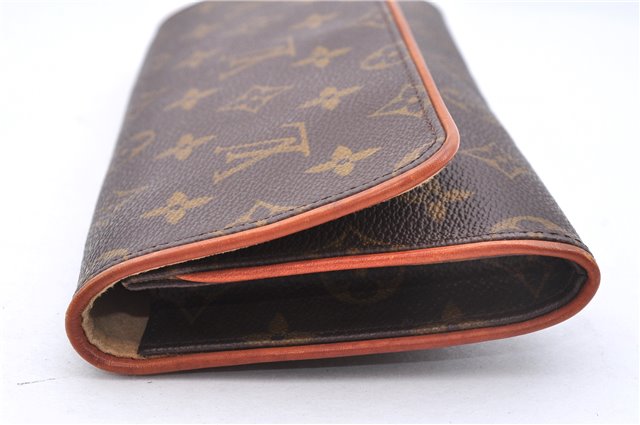 Authentic Louis Vuitton Monogram Pochette Twin GM Shoulder Bag M51852 LV 3891E