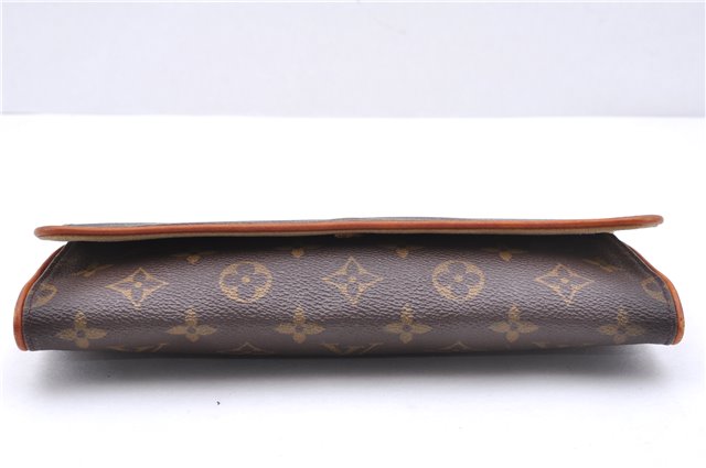 Authentic Louis Vuitton Monogram Pochette Twin GM Shoulder Bag M51852 LV 3891E
