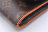 Authentic Louis Vuitton Monogram Pochette Twin GM Shoulder Bag M51852 LV 3891E