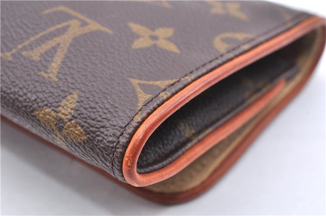 Authentic Louis Vuitton Monogram Pochette Twin GM Shoulder Bag M51852 LV 3891E