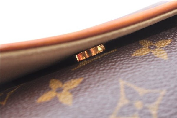 Authentic Louis Vuitton Monogram Pochette Twin GM Shoulder Bag M51852 LV 3891E