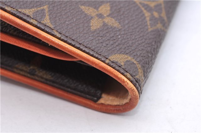 Authentic Louis Vuitton Monogram Pochette Twin GM Shoulder Bag M51852 LV 3891E