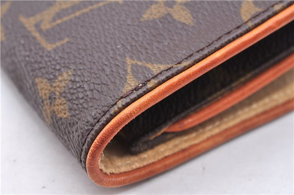 Authentic Louis Vuitton Monogram Pochette Twin GM Shoulder Bag M51852 LV 3891E