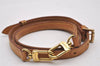 Authentic Louis Vuitton Leather Shoulder Strap Beige 41.7-48.4" LV 3891I