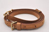 Authentic Louis Vuitton Leather Shoulder Strap Beige 41.7-48.4" LV 3891I