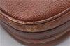 Authentic Burberrys Vintage Leather Shoulder Cross Body Bag Purse Brown 3893D