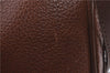 Authentic Burberrys Vintage Leather Shoulder Cross Body Bag Purse Brown 3893D