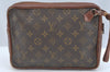 Authentic Louis Vuitton Monogram Pochette Sport Clutch Hand Bag Old Model 3893I