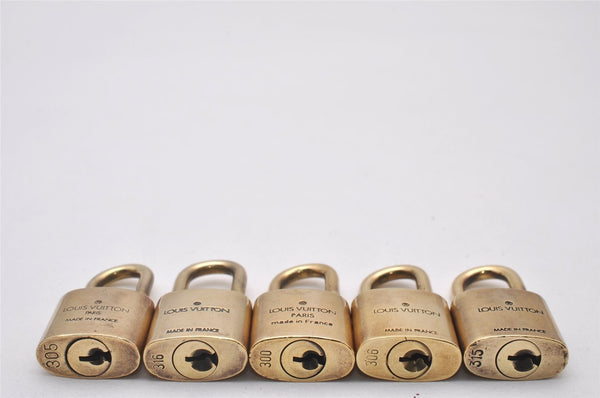 Authentic Louis Vuitton Padlock Gold 10Set LV 3894I