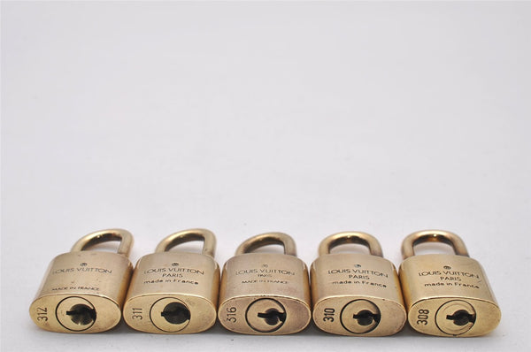 Authentic Louis Vuitton Padlock Gold 10Set LV 3894I