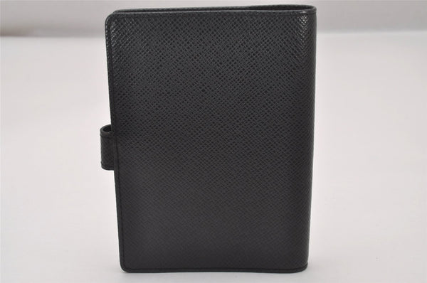 Authentic Louis Vuitton Taiga Agenda PM Notebook Cover Black R20426 LV 3896I