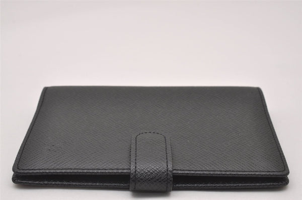 Authentic Louis Vuitton Taiga Agenda PM Notebook Cover Black R20426 LV 3896I