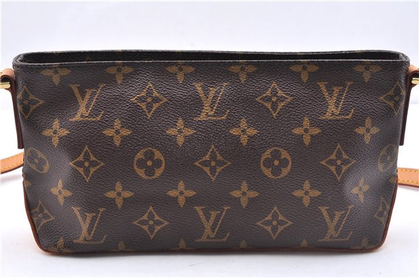 Authentic Louis Vuitton Monogram Trotteur Shoulder Cross Bag M51240 LV 3898E