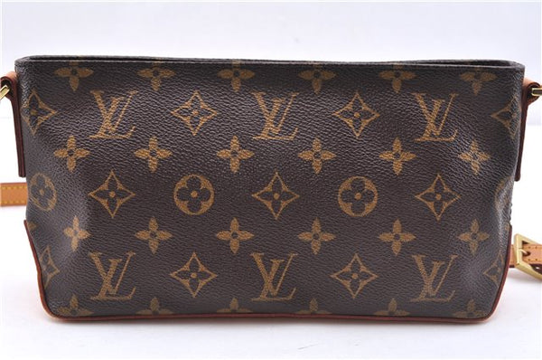Authentic Louis Vuitton Monogram Trotteur Shoulder Cross Bag M51240 LV 3898E