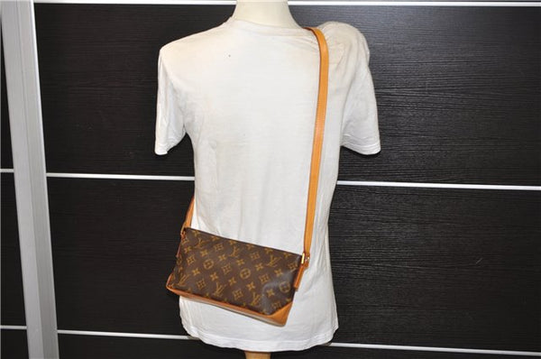 Authentic Louis Vuitton Monogram Trotteur Shoulder Cross Bag M51240 LV 3898E